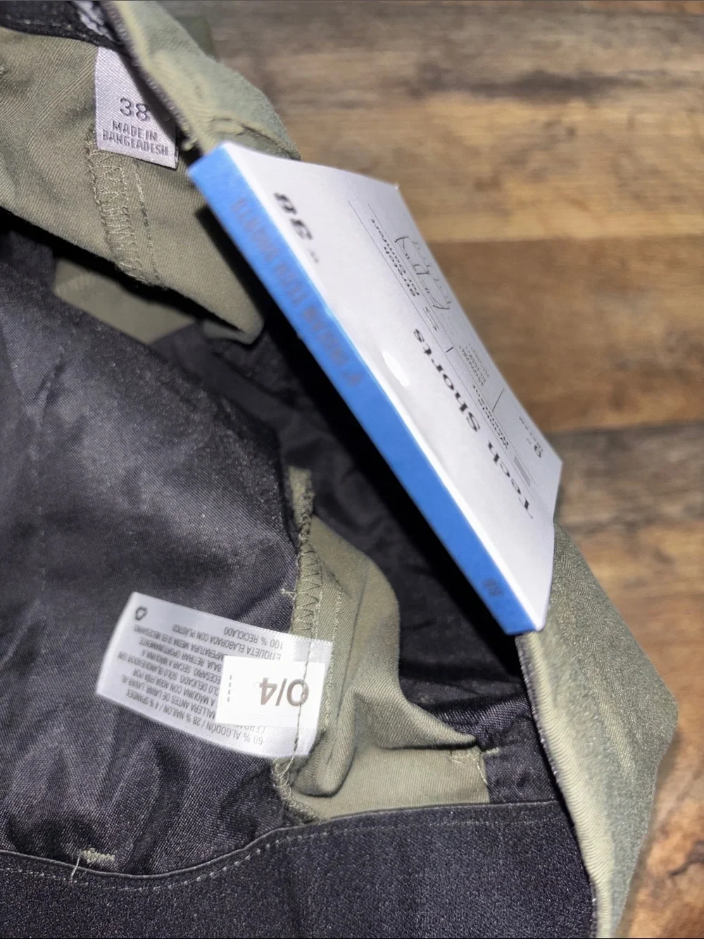 Goodfellow & Co Olive Flat-Front Chino Shorts | Men’s 38